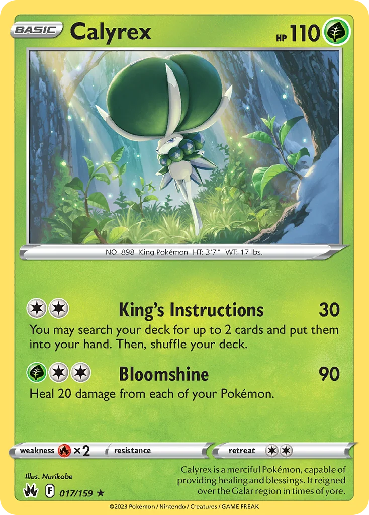 Calyrex 017/159 Rare holo