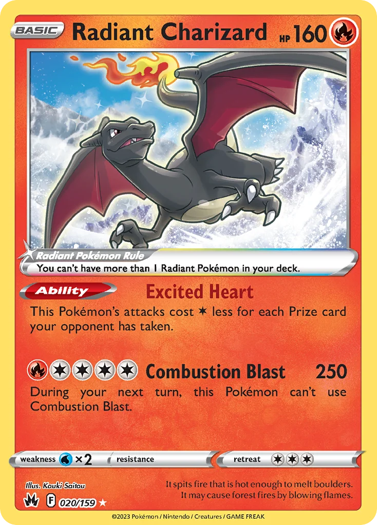 Radiant Charizard 020/159 Radiant rare