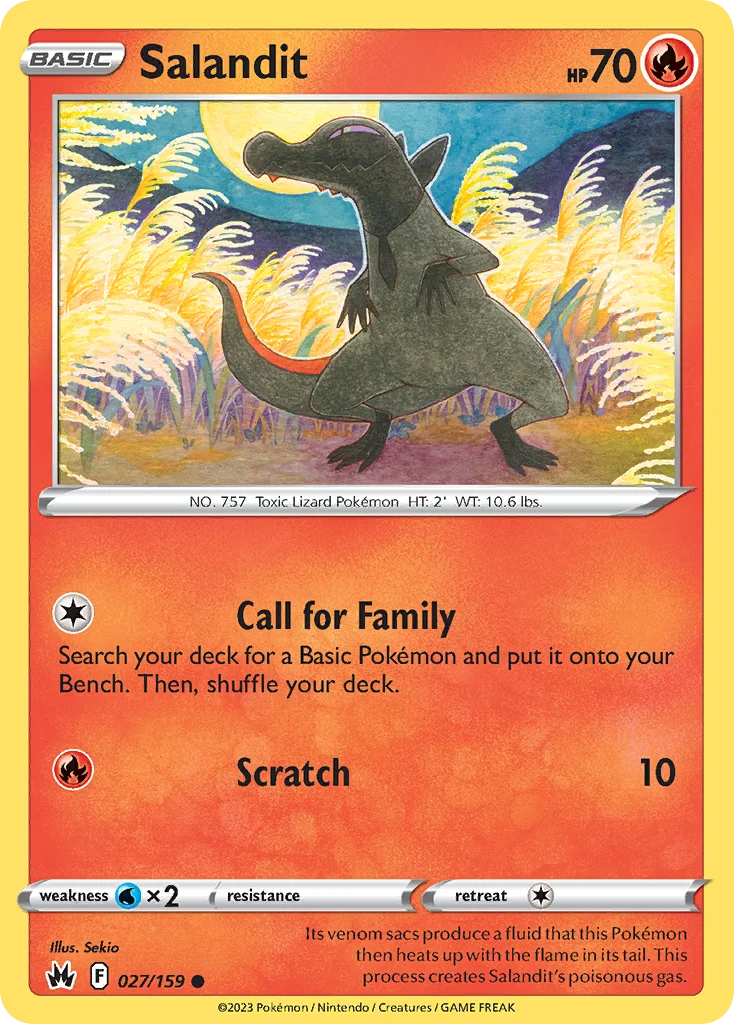 swsh12pt5-27 Salandit 027/159 Common