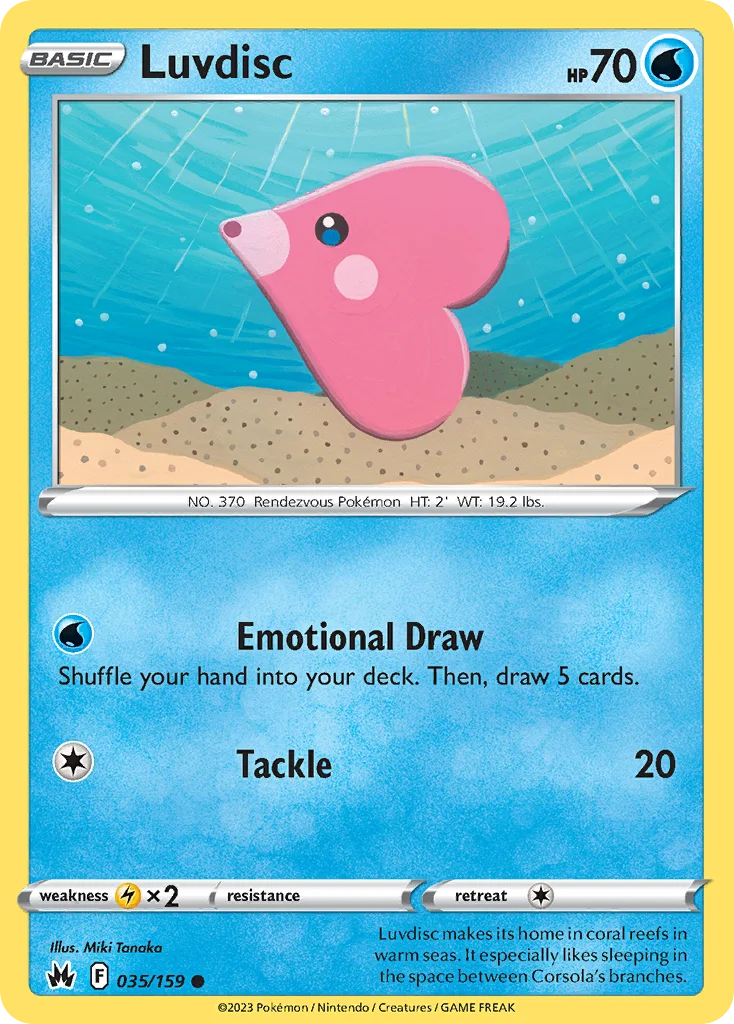 swsh12pt5-35 Luvdisc 035/159 Common