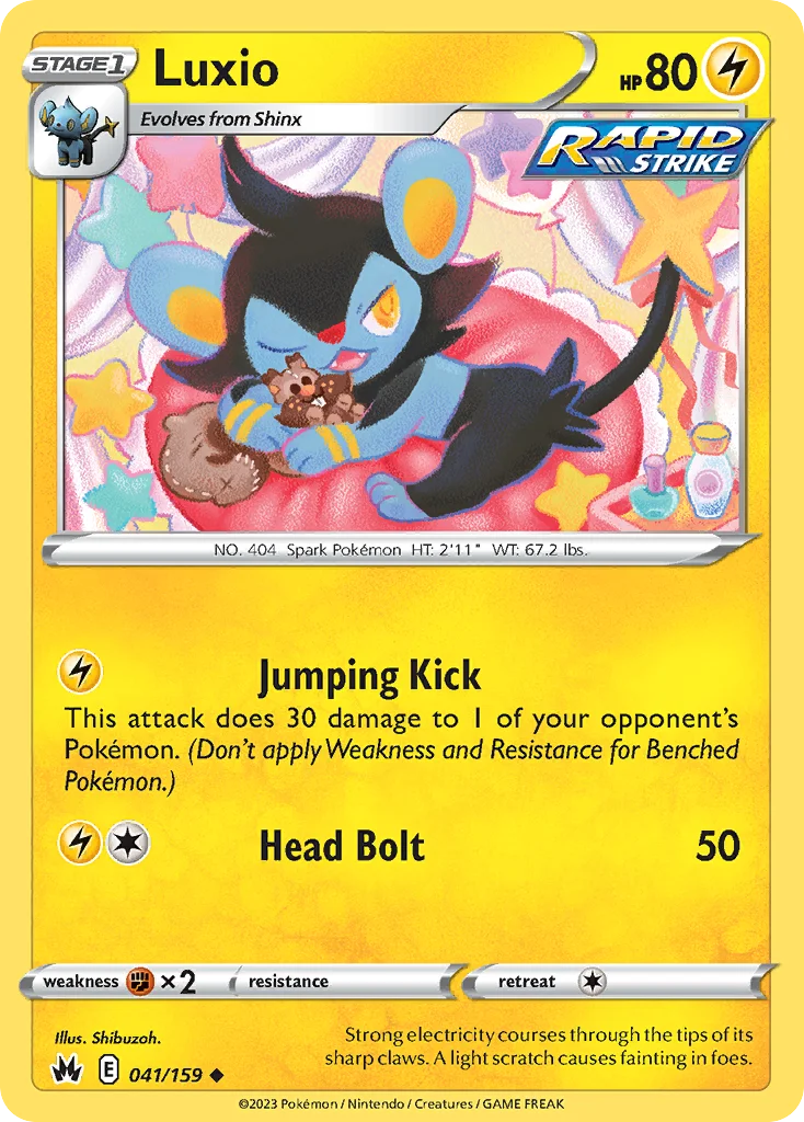 swsh12pt5-41 Luxio 041/159 Uncommon