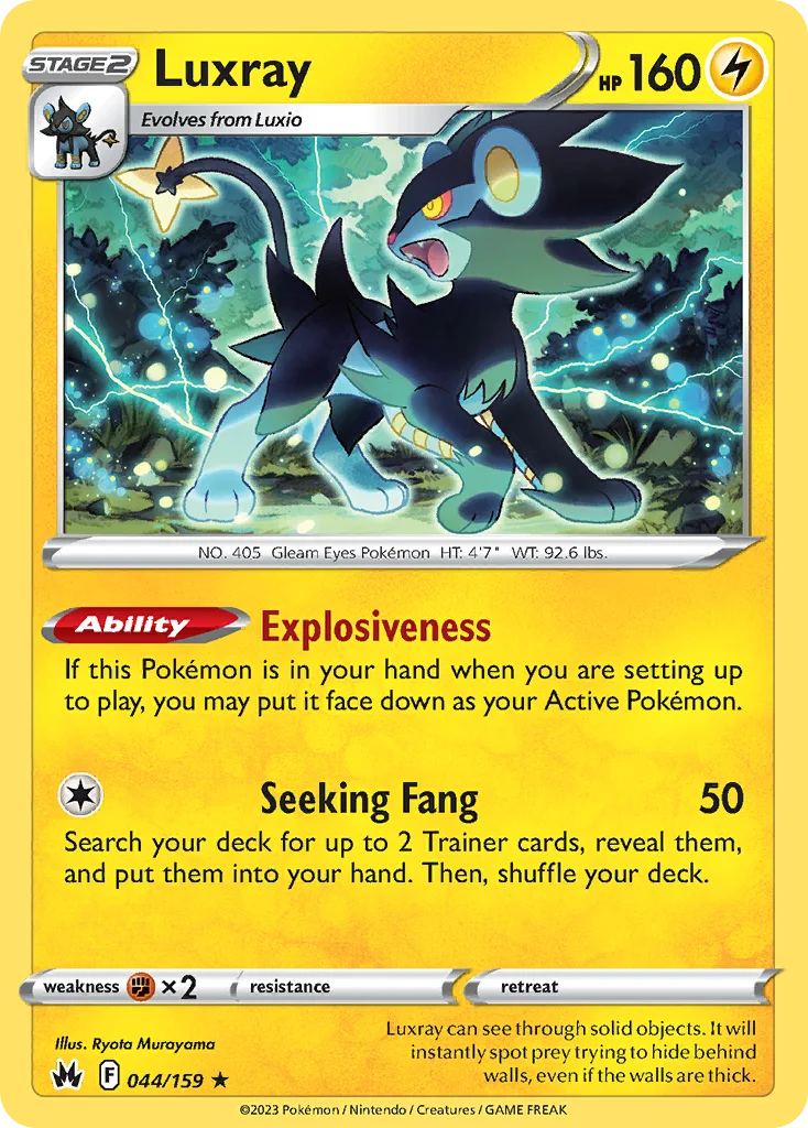swsh12pt5-44 Luxray 044/159 Rare