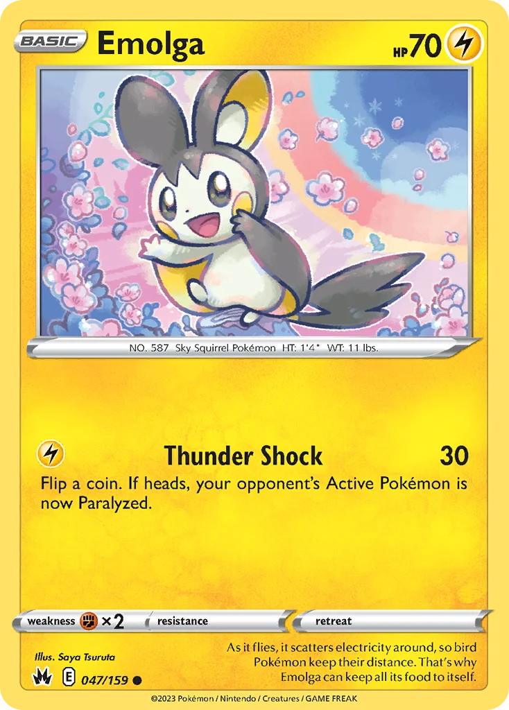 swsh12pt5-47 Emolga 047/159 Common