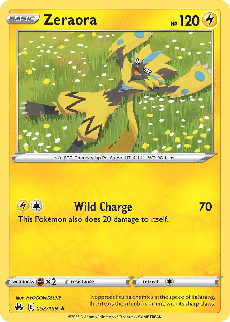 Zeraora 052/159 Rare