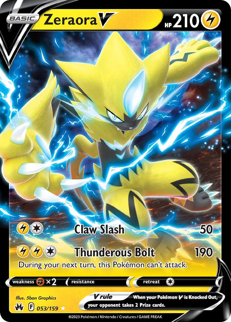 Zeraora V 053/159 Rare holo v