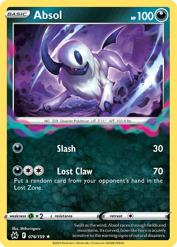 Absol 076/159 Rare holo