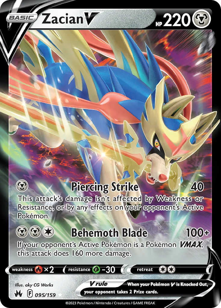 Zacian V 095/159 Rare holo v