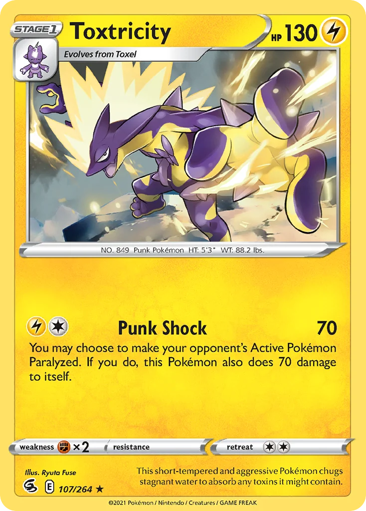 Toxtricity 107/264 Rare holo