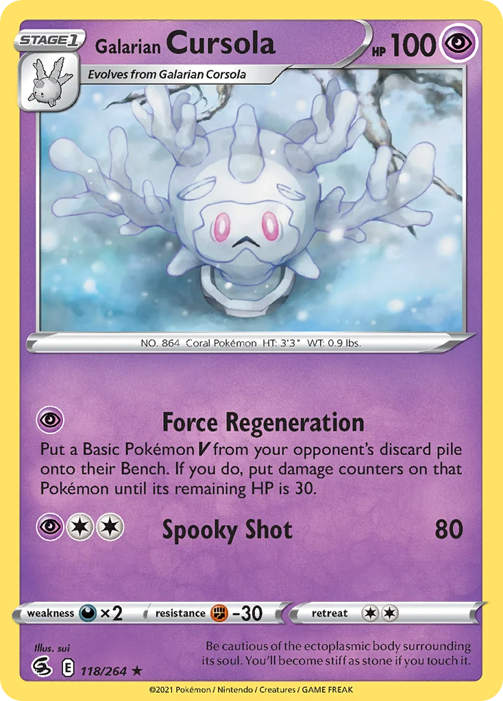 Galarian Cursola 118/264 Rare