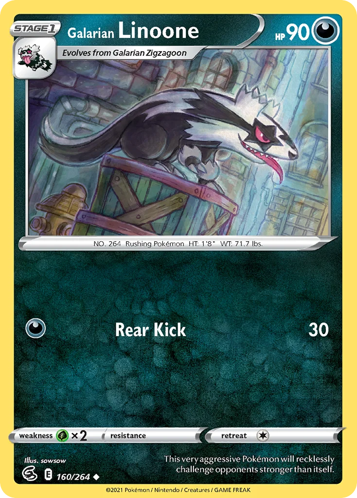 Galarian Linoone 160/264 Uncommon