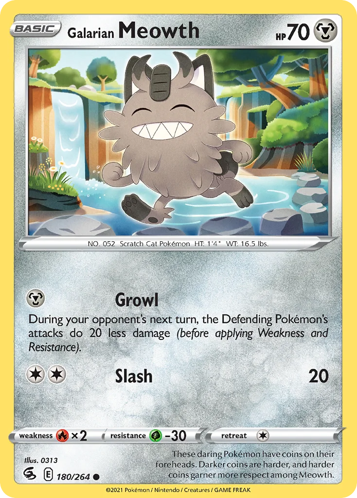 Galarian Meowth 180/264 Common