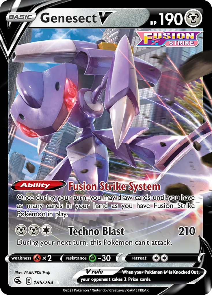Genesect V 185/264 Rare holo v