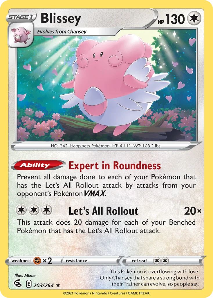 Blissey 203/264 Rare