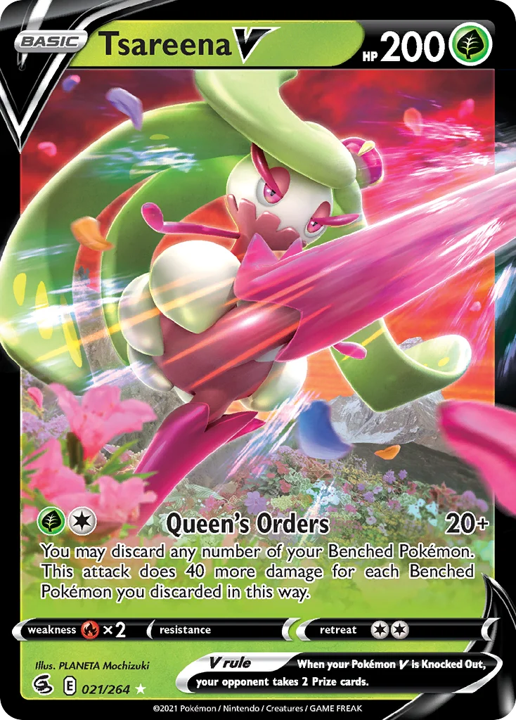 Tsareena V 021/264 Rare holo v