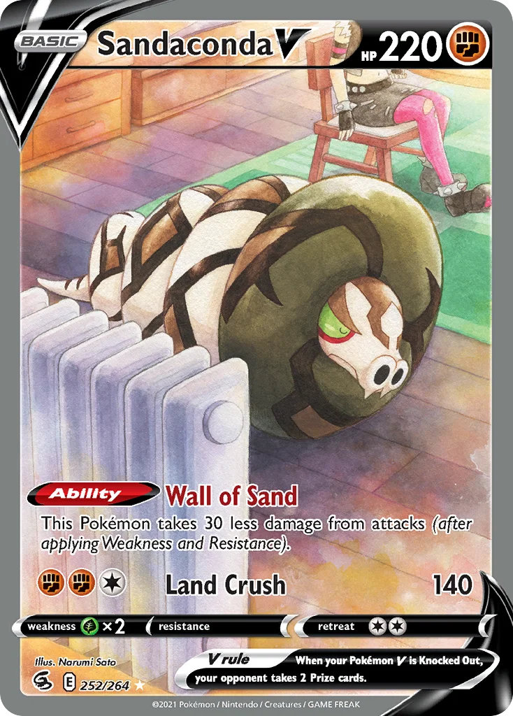 Sandaconda V 252/264 Rare ultra