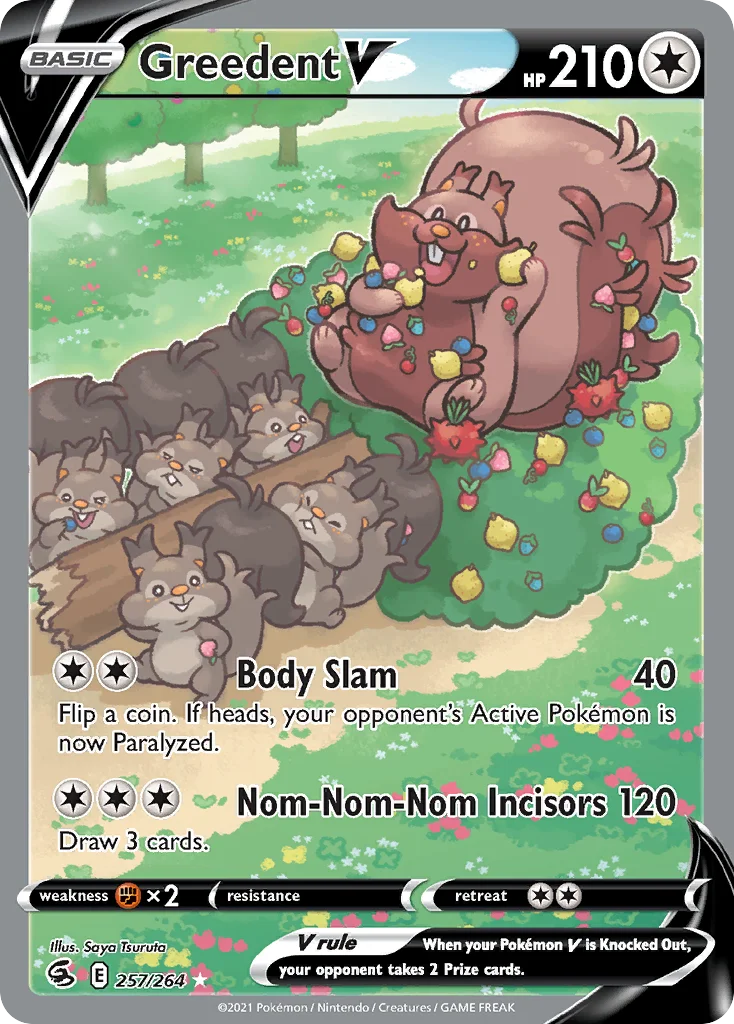 Greedent V 257/264 Rare ultra