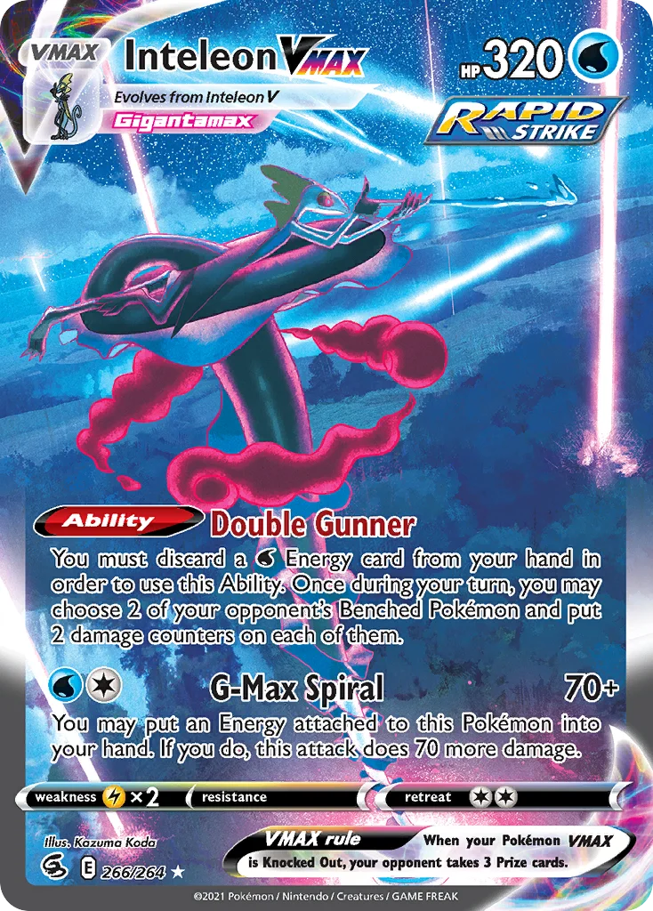 Inteleon VMAX 266/264 Rare rainbow