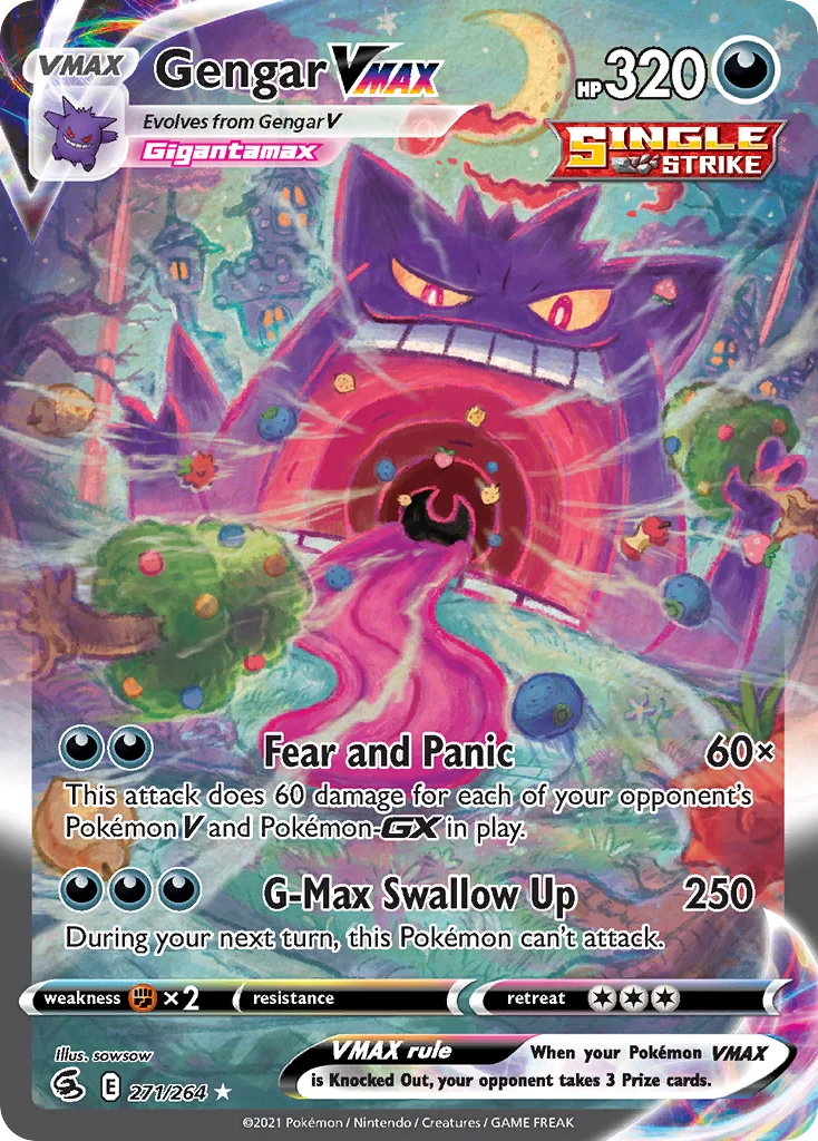 Gengar VMAX 271/264 Rare rainbow