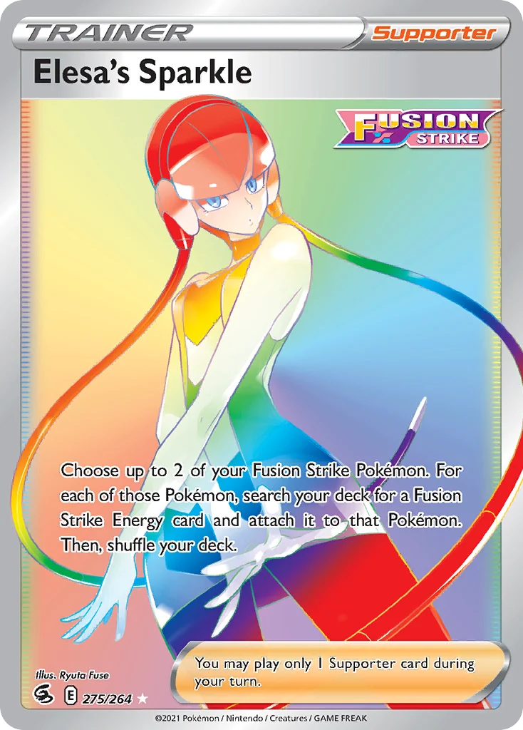 Elesa's Sparkle 275/264 Rare rainbow