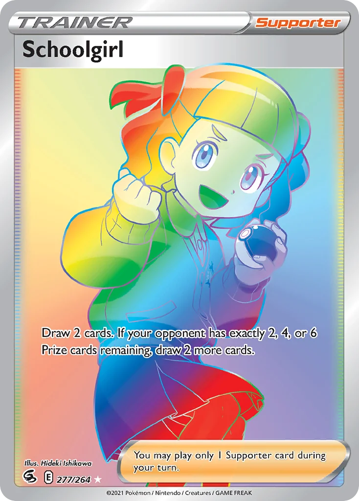 Schoolgirl 277/264 Rare rainbow