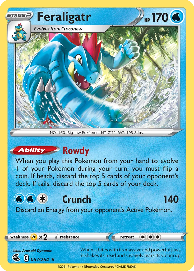 Feraligatr 057/264 Rare holo