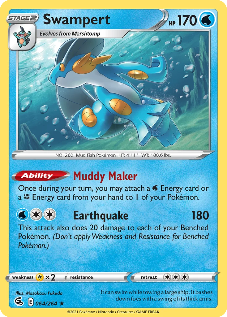 Swampert 064/264 Rare holo
