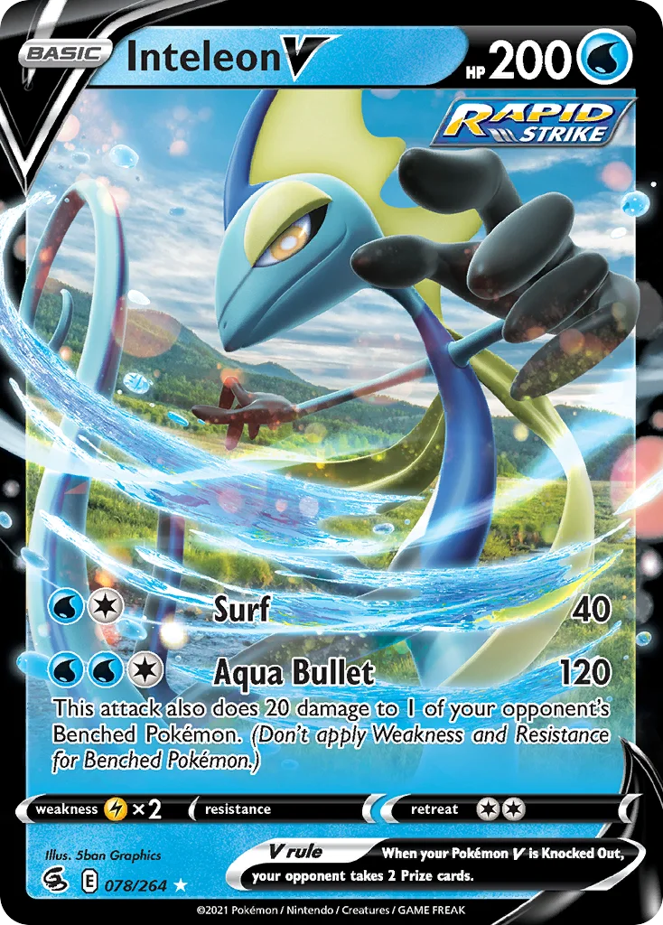 Inteleon V 078/264 Rare holo v