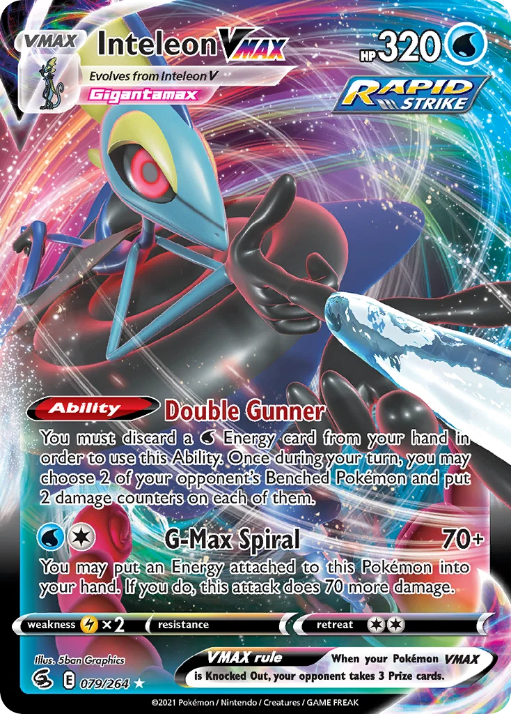 Inteleon VMAX 079/264 Rare holo vmax