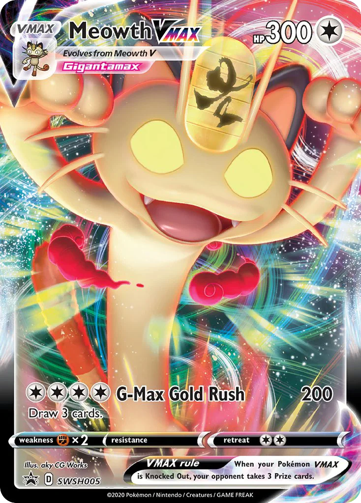 Meowth VMAX SWSH005/SWSH Promo