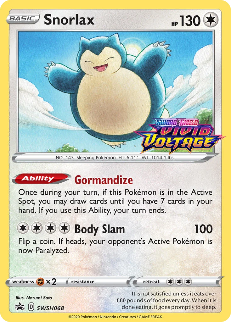 Snorlax SWSH068/SWSH Promo