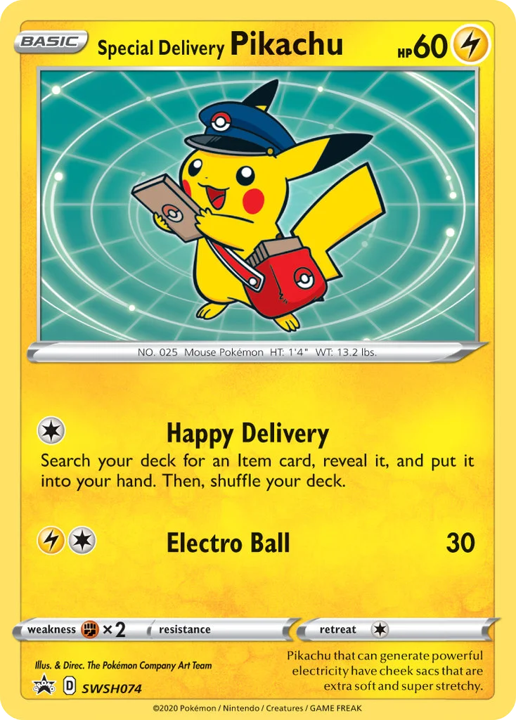 swshp-swsh074 Special Delivery Pikachu SWSH074/SWSH Promo