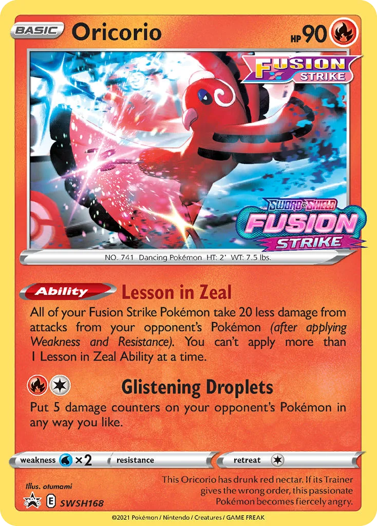 Oricorio SWSH168/SWSH Promo