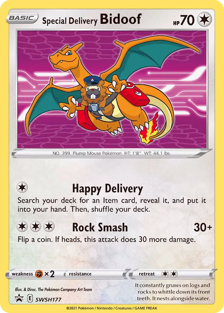 Special Delivery Bidoof SWSH177/SWSH Promo