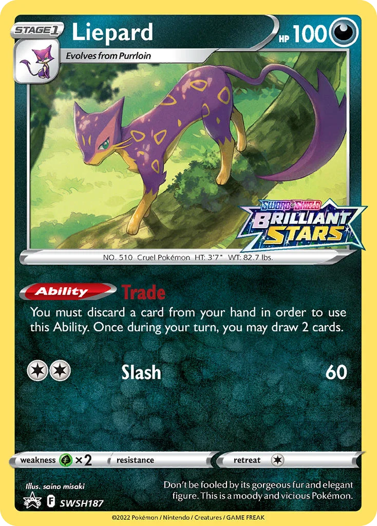 swshp-swsh187 Liepard SWSH187/SWSH Promo