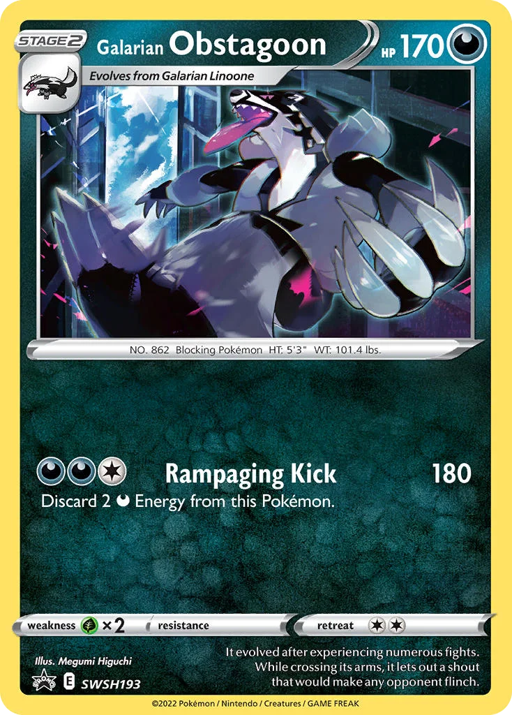 Galarian Obstagoon SWSH193/SWSH Promo