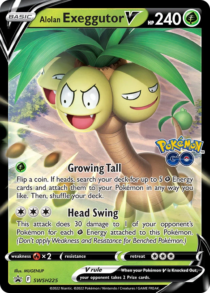 Alolan Exeggutor V SWSH225 SWSH Promo