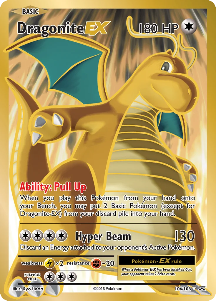 Dragonite-EX 106/108 Rare ultra