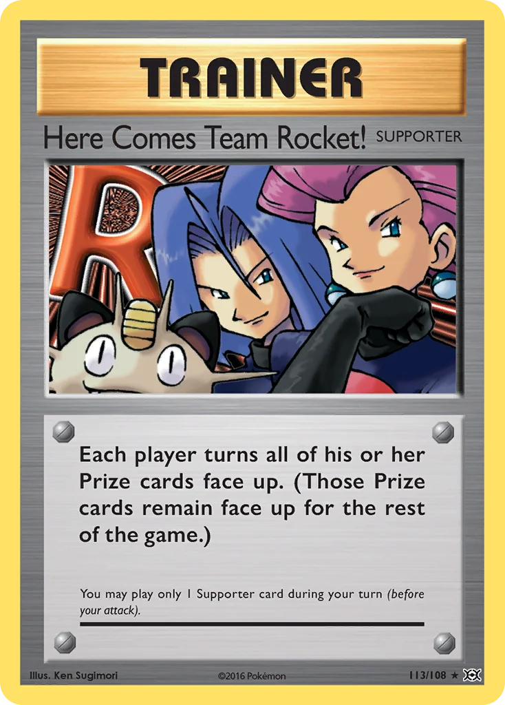 Here Comes Team Rocket! 113/108 Rare secret