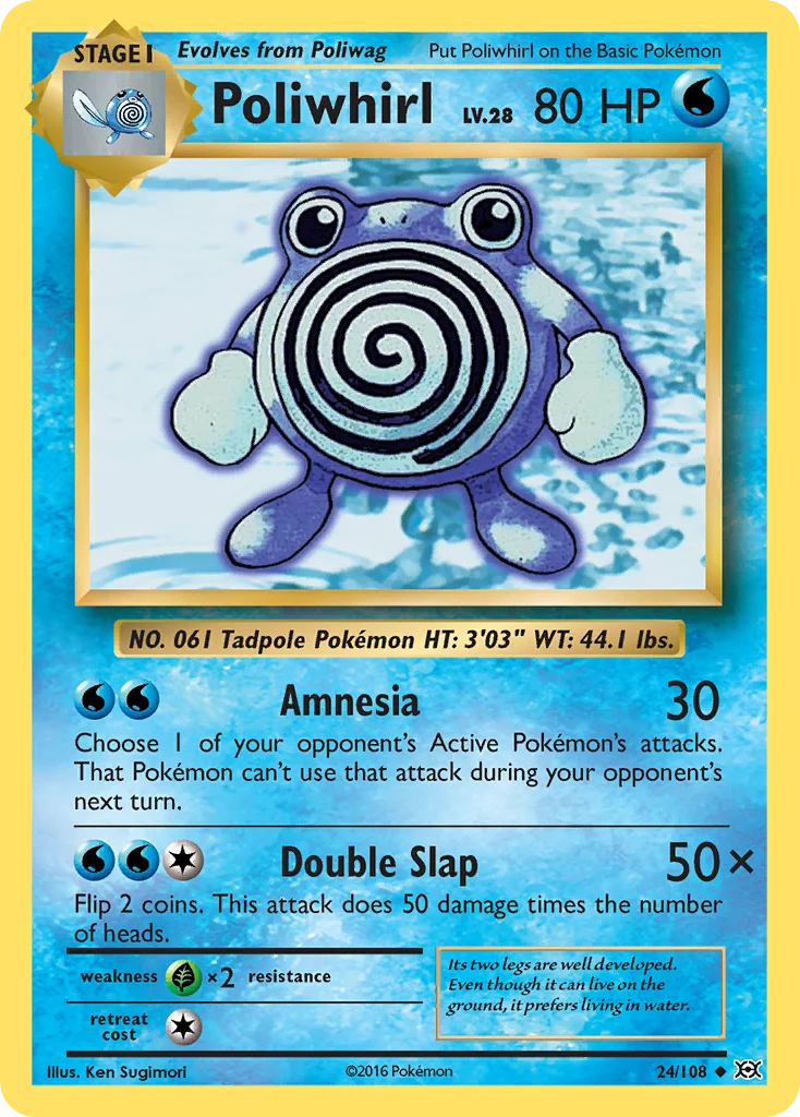 Poliwhirl 024/108 Uncommon