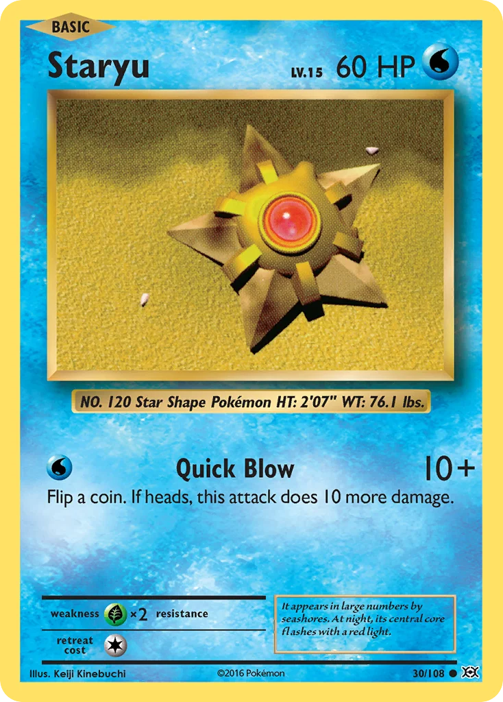 Staryu 030/108 Common