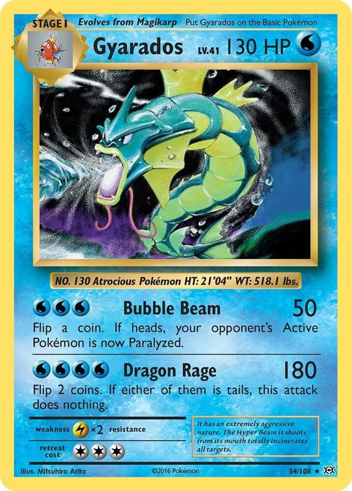 Gyarados 034/108 Rare holo