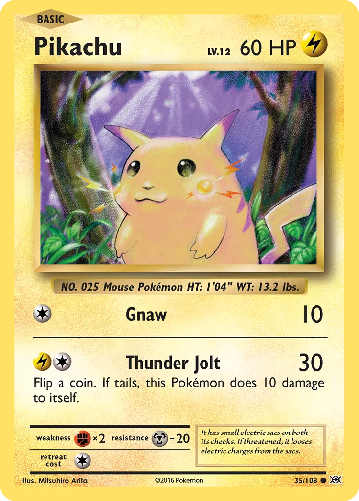 Pikachu 035/108 Common