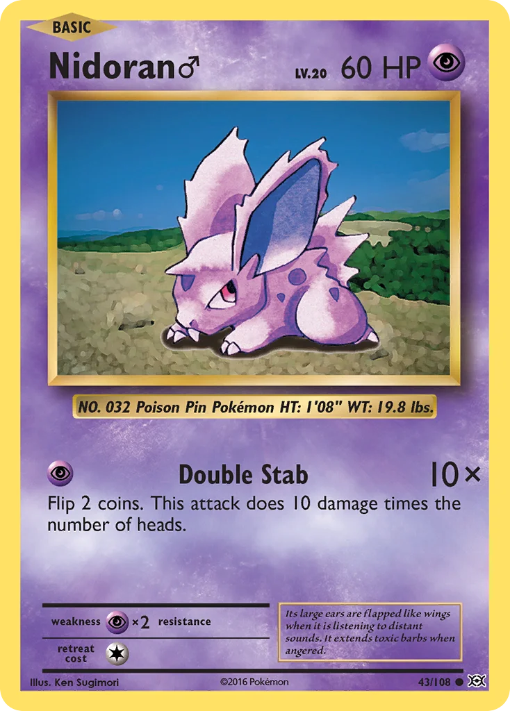 Nidoran ♂ 043/108 Common