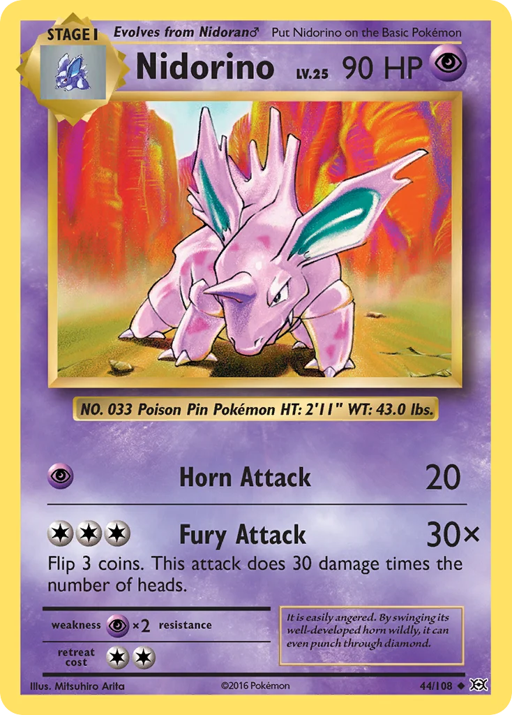 Nidorino 044/108 Uncommon