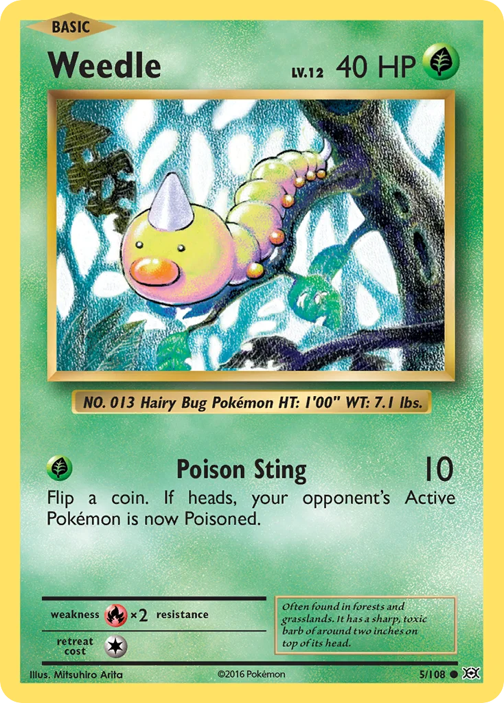 Weedle 005/108 Common