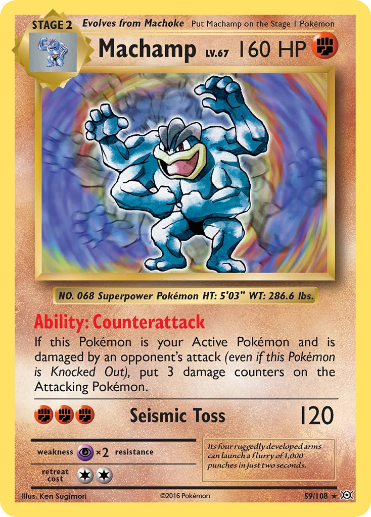 Machamp 059/108 Rare holo