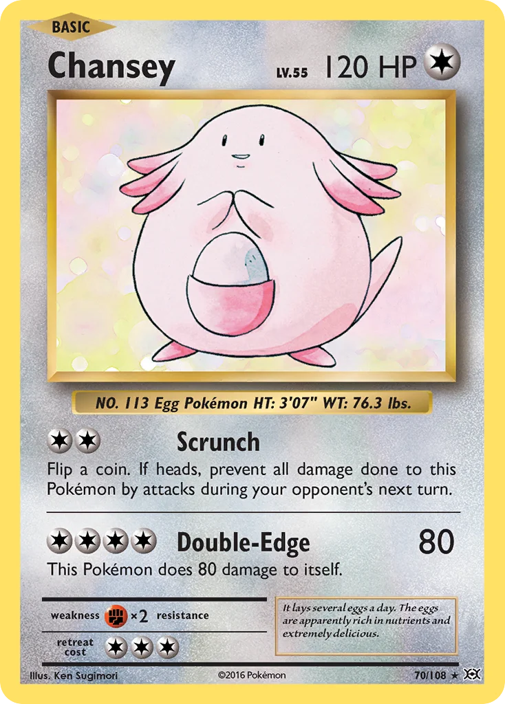 Chansey 070/108 Rare holo