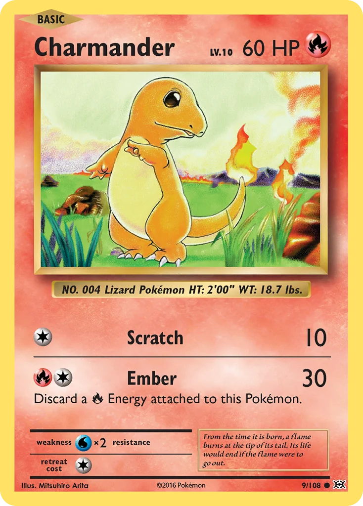 Charmander 009/108 Common