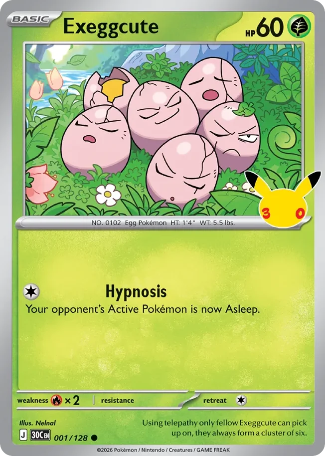 Exeggcute 001/128 Common