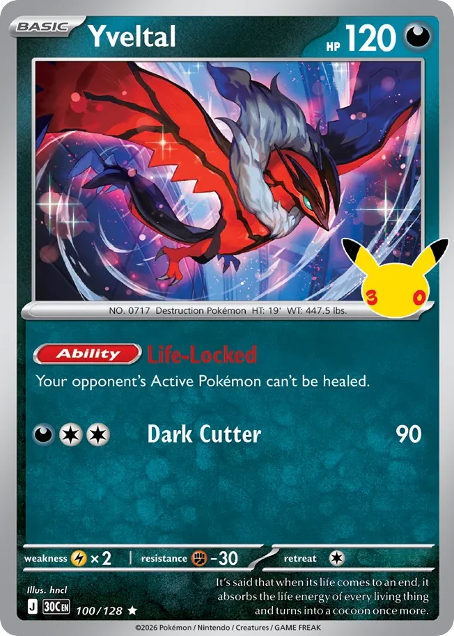 Yveltal 100/128 Rare